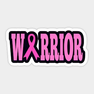 Warrior breast cancer Sticker